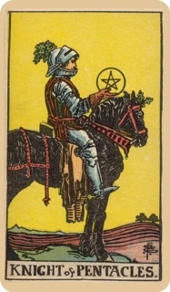 錢幣騎士-偉特塔羅